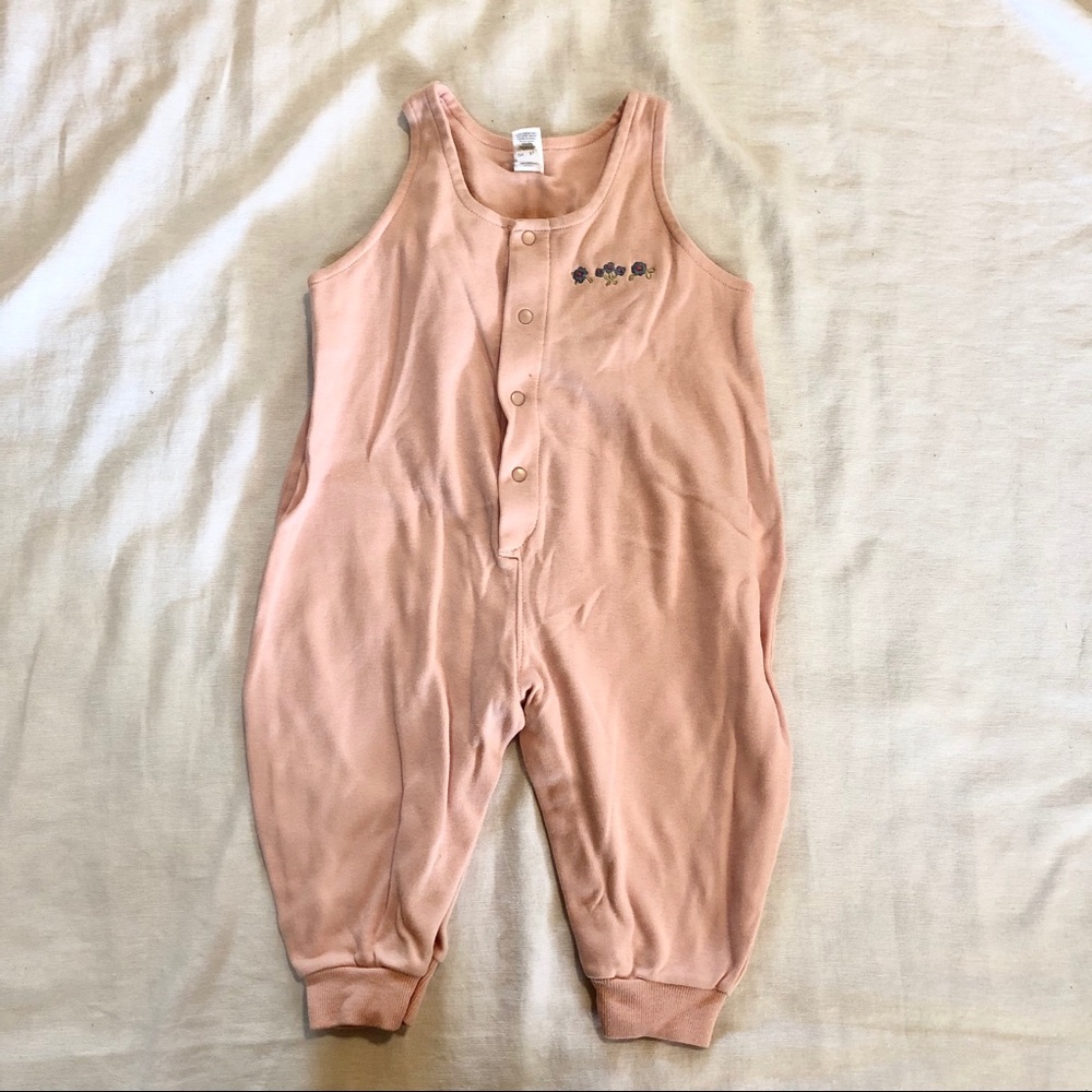 ✨$2: Pink Baby Jumpsuit (12mo)